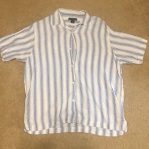 Banana Republic Large short sleeve linen button up